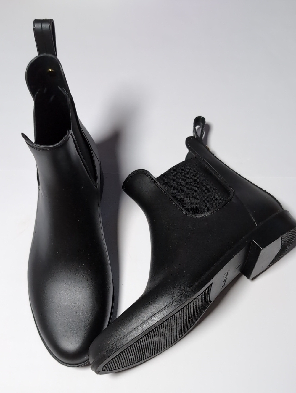 Sam Edelman Womens Tinsley Black Chelsea Rain Boots NWOT
